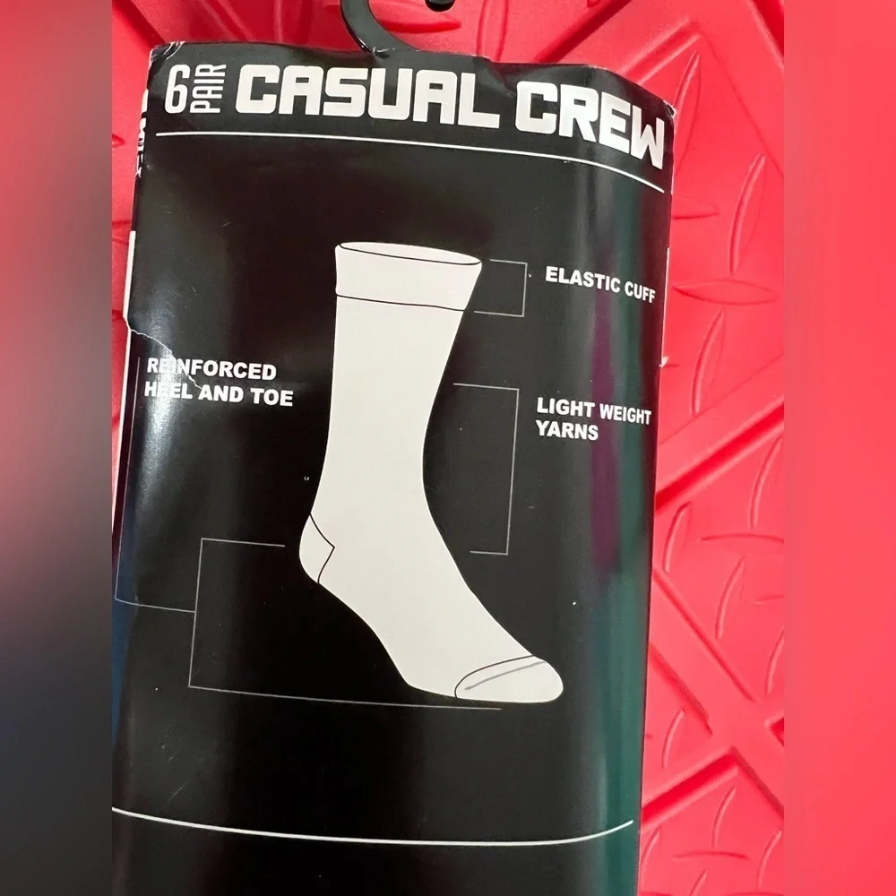 Men’s casual crew socks THE OFFICE 6 pair for shoe sz 8-9-10-11-12